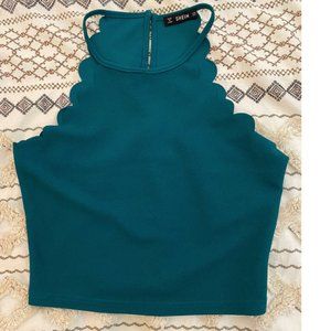Shein Scalloped Crop top
